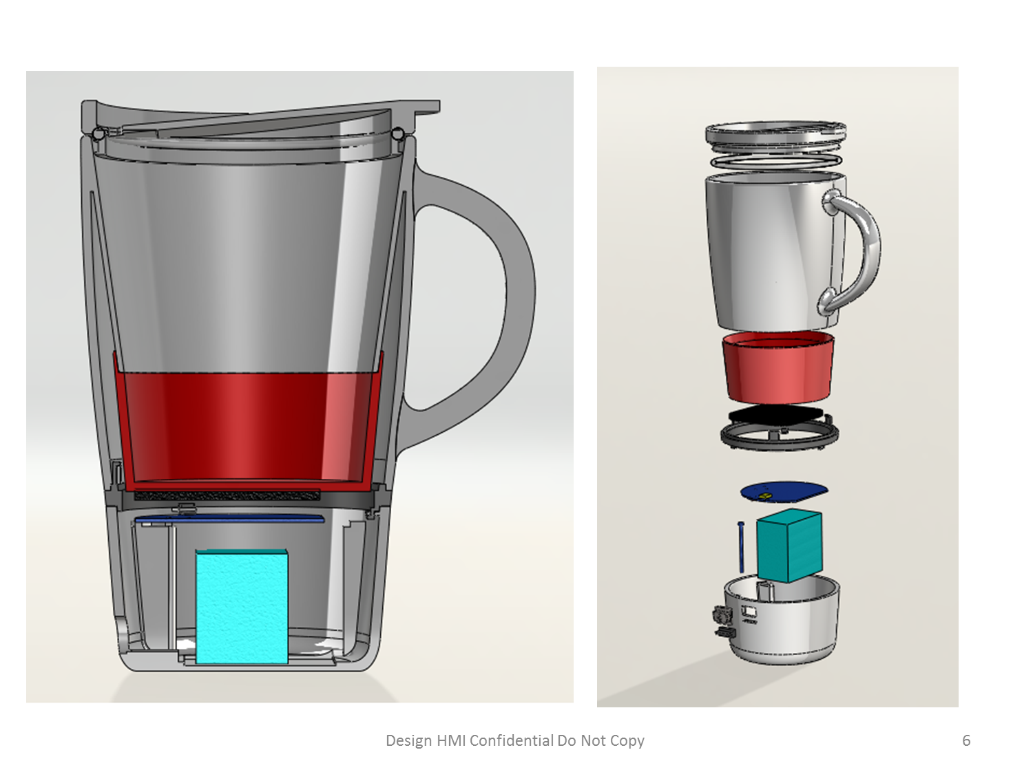 Design HMI  Wireless Temperature Control Hot Beverage Mug (145F – 165F)