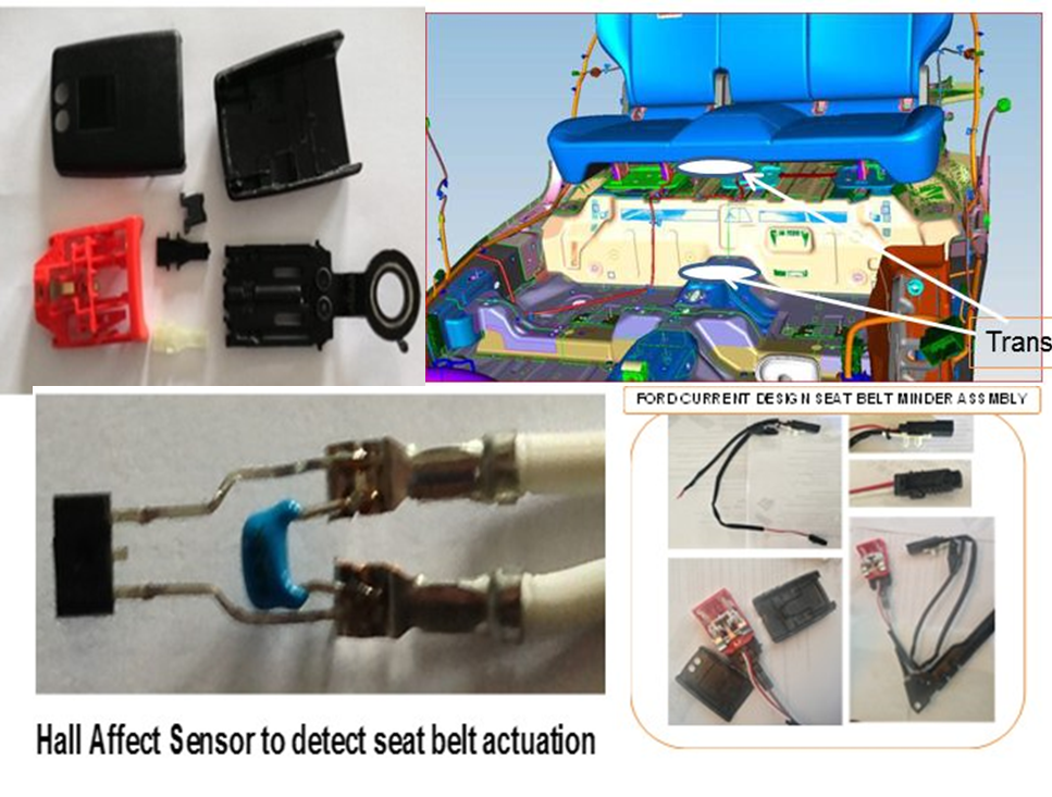 Wireless Energy Management – Example Rear Seat Belt Minder