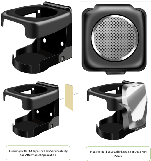 Rear Seat Cup Holder Design Concept