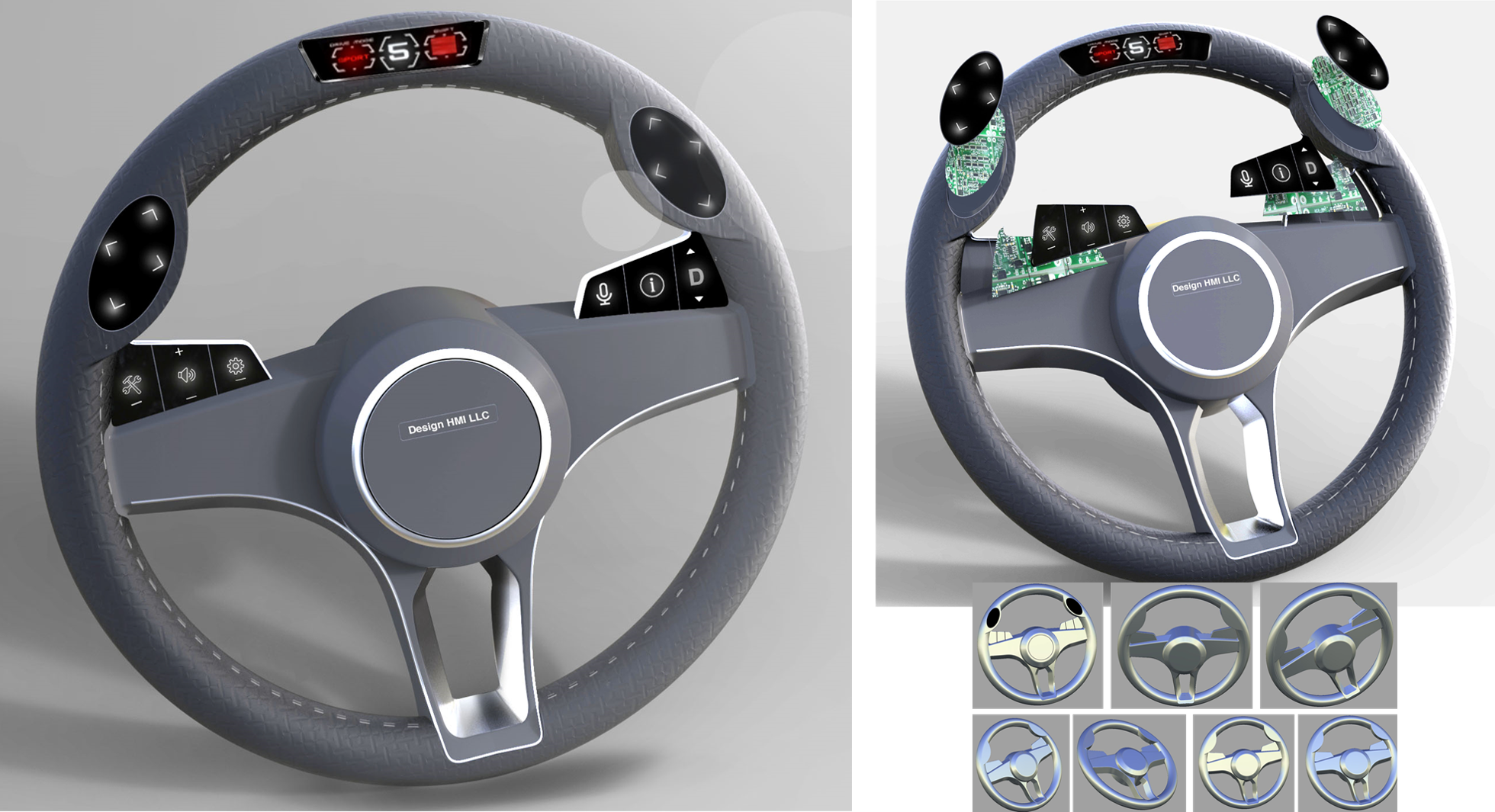 Seamless Steering Wheel Design.
