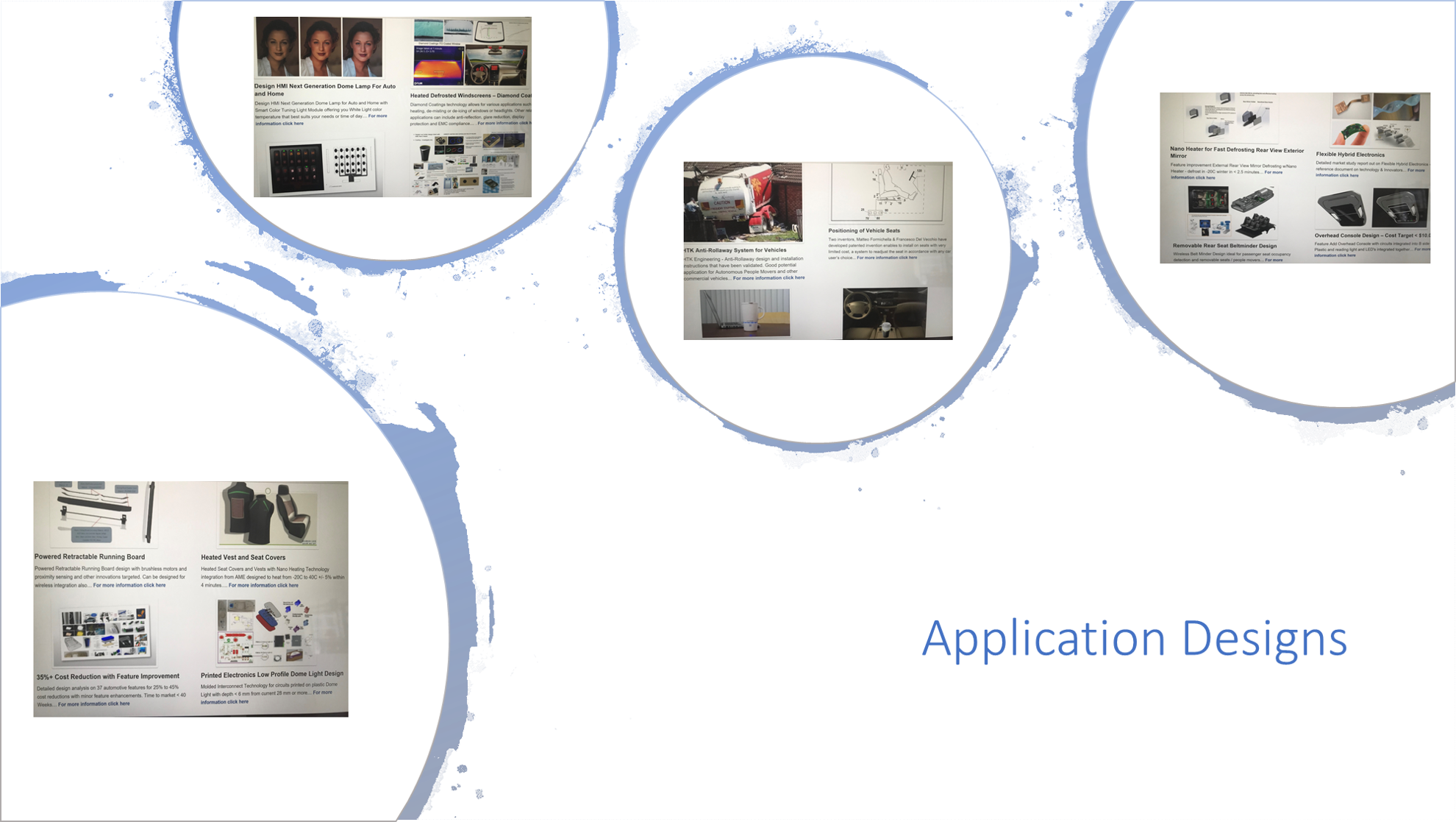 Completed Application Designs through Technology Application