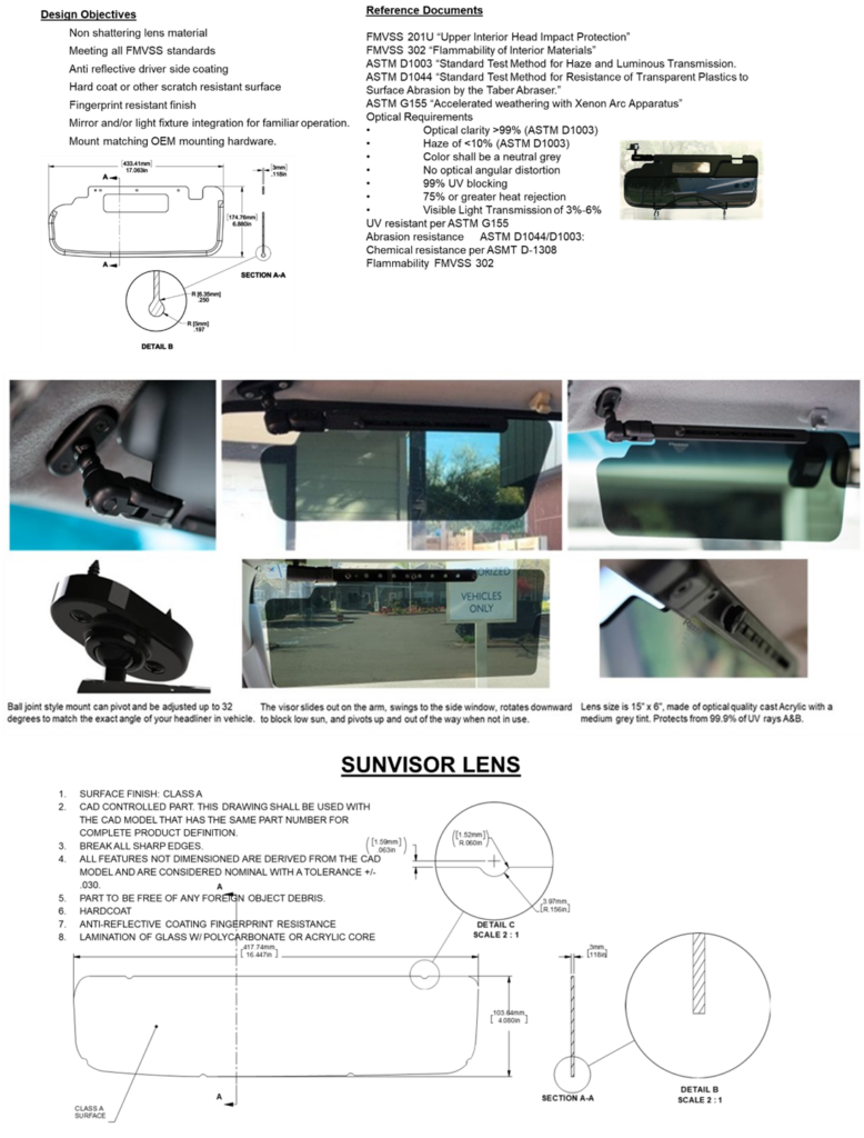 Design HMI | Wireless Translucent Sunvisor